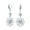 Clear, variant on Bling Jewelry Womens Spring Floral Cubic Zirconia Accent Open Flower Shape CZ Dangling Daisy Earrings Silver