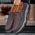 thumbnail image 3 of Men's Supportive Slip-On shoes- Imitation leather Comfortable Walking Shoes with Anti-Slip Sole for Driving & Casual Wear, 3 of 6
