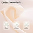 thumbnail image 3 of LAUSAINT HOME 9FT Patio Umbrella, 360° Rotation Design, Gradient Beige, 3 of 9