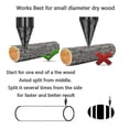 thumbnail image 5 of unique Firewood Log Splitter, 3pcs Drill Bit Removable Cones Kindling Wood Splitting Bits Heavy Duty Elect, 5 of 5