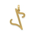 thumbnail image 3 of 14K Yellow Gold Script Initial Z Pendant for Women, Polished Letter Charm Necklace, Dainty Monogram Jewelry, Elegant Symbol of Identity, Classic Everyday Accessory, 3 of 6
