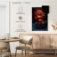 thumbnail image 5 of Elephant Stock Ornate Buddha Statue Wall Art - Vertical Canvas Wall Art - Living Room Wall Decor - Religion And Spirituality Canvas - Black And Teal Decor - 8" x 12", 5 of 8