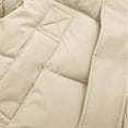 thumbnail image 2 of Mwjwdo Down Cotton Jacket Girls Hooded Parkas Winter Padded Coat Kids Thick Warm Loose Puffer Snow Wear Outwear Beige 7 Years, 2 of 6