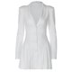 thumbnail image 3 of Vestido sexy de mujer con cuello en V profundo y chaqueta tipo cárdigan - Bordes con volantes, mezcla de poliéster y spandex, talla XS para fiestas de otoño/invierno, 3 of 8