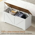 thumbnail image 4 of HOMCOM Storage Chest for Living Room, Storage Bench, 39.4"W, 4 of 10