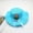 Blue, variant on SGFCWSX Kids Straw Hats for Girls Wide Brim UV Protection Floppy 3D Flower Pom Pom Ribbon Summer Beach Sun Hat Blue Free Size
