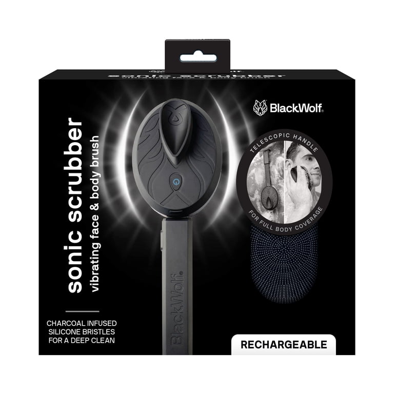 Black Wolf Sonic Scrubber Vibrating Face and Body Brush photo 1