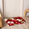 thumbnail image 6 of Cherry Polyester Non-Slip Machine Washable Indoor Door Area Office Rug, 6 of 6