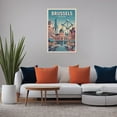 thumbnail image 5 of Grand Place Classic Poster Retro Brussels Cityscape with Historic Squares & Cafés Print Poster, 5 of 8