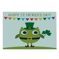 thumbnail image 2 of St. Patrick's Day Cutting Board, Owl Leprechaun Costume Greeting Design Party Shamrock Pattern Print, Decorative Tempered Glass Cutting and Serving Board, Large Size, Multicolor, by Ambesonne, 2 of 5