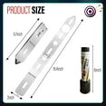 thumbnail image 2 of Upgraded Throwing Axe Target Template Stencil, Axe Throwing Target Template, Durable Stainless Bullseye Drawing Template for DIY Target Pattern with 3 Standard Marker Pens and Fixing Screws (Model 3), 2 of 7