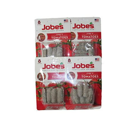 UPC 073035060028 product image for Jobe's Fertilizer Spikes for Tomatoes - Four Packs of Eight (32 Spikes Total) | upcitemdb.com