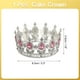 thumbnail image 2 of Uxcell Mini Toppers de Corona para Pastel, Tiara de Reina Princesa Pequeña con Cristal para Decoración de Pastel de Cumpleaños, Plata/Rosa, 2 of 6