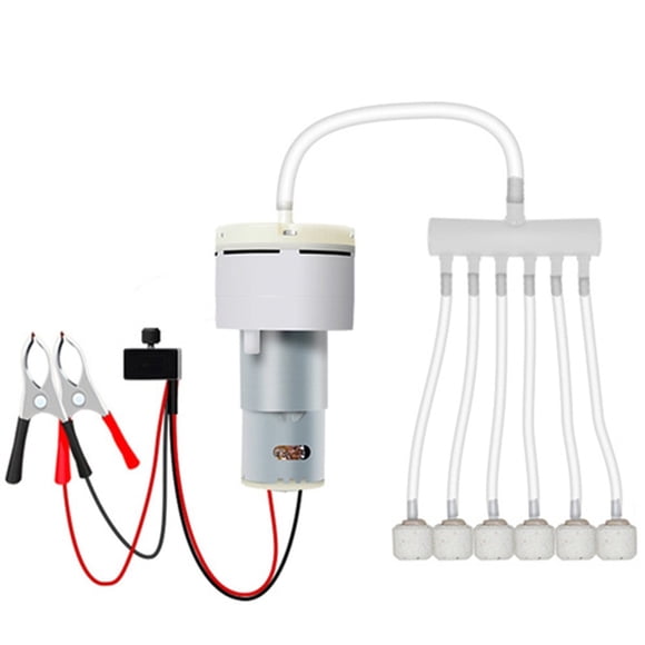 Bomba de Acuario de 12 V CC con Motor de Bomba de Oxígeno para Agua, Volumen PWM Ajustable, para Pesca, Cría de Peces.