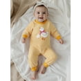thumbnail image 6 of Miaouyo Infant Baby Boy Girl Fall Romper 0 3 6 12 18 Months Stripe Duck Embroidery Long Sleeve Round Neck Full Length Jumpsuit, 6 of 9