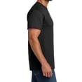 thumbnail image 4 of Hanes Short Sleeve Crewneck T-Shirt, Men's 5 Oz 100% Cotton Black Classic Fit Tee, 3 Pack, 4XL, 4 of 6