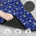 thumbnail image 3 of Naloa Golden Snowflakes Royal Blue Car Foot Mat Set of 4 Pieces - Universal Floor Liner Neoprene Full Set Floor Mats for Cars Trucks SUV, 3 of 7