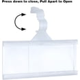 thumbnail image 3 of NuBliss Price Tags Label Holder, Wire Shelf Labels Snap On Plastic Sign Holder, 3 x 1.25", 100-Pack, 3 of 7