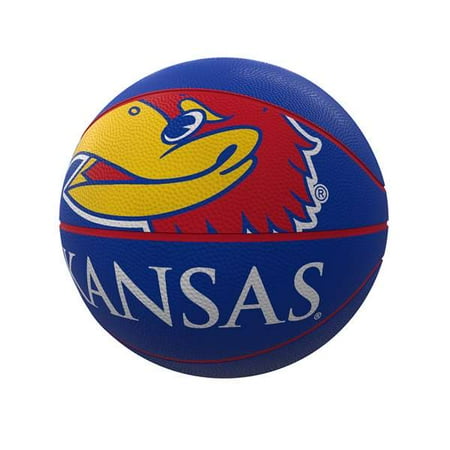 1988 Kansas Jayhawks Basketball - Kansas Jayhawks Mascot Official-Size Rubber Basketball