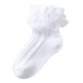 thumbnail image 7 of 1 Pair Children's Lace Socks Cotton Short Socks Ensuring Breathability and Daily Comfort for Girls Aged 1-10+ Years, 7 of 7