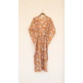 thumbnail image 3 of Summer Wear Bagru Print Cotton kaftan For Beach Cover Up, Indian Handmade Floral Cotton Kaftan, Summer Cotton Kaftan, Women Dress, 3 of 5