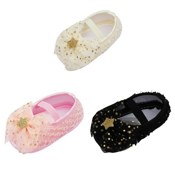 Baby Girls Sweet Princess Shoes Crib Shoes Soft Sole Toddler Shoes