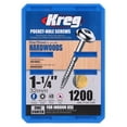 thumbnail image 3 of Kreg SML-F125-1200 Zinc Pocket Screws, 1 1/4-Inch, #7 Fine Thread, Maxi-Loc Head (1200 Count), 3 of 8