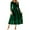 Green, variant on Elegant Plus Size Velvet Long Sleeve Formal Evening Gown With Pleated Detail For And Party Wear
