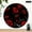10x10in, variant on Patifu 10 Inch Wall Clock Red Roses Black Print Silent Sweep Movement Durable Wood 10x10in