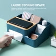 thumbnail image 3 of Multifunctional Tissue Box Desktop Organizer Paper Towel Dispenser Tissue Organizer Desktop Shelf Organizer Storage Organizer, 3 of 8
