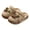 Khaki, variant on Kids Girls Cartoon Dinosaur Clogs Slip On Soft Sole Platform Sandals Breathable Non Slip Garden Shoes