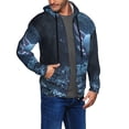 thumbnail image 2 of Wukai Heart Axolotl Print Men's Zip-Up Hoodie,Fleece Full-Zip Hoodie for Men, Hooded Sweatshirt-X-Large, 2 of 5