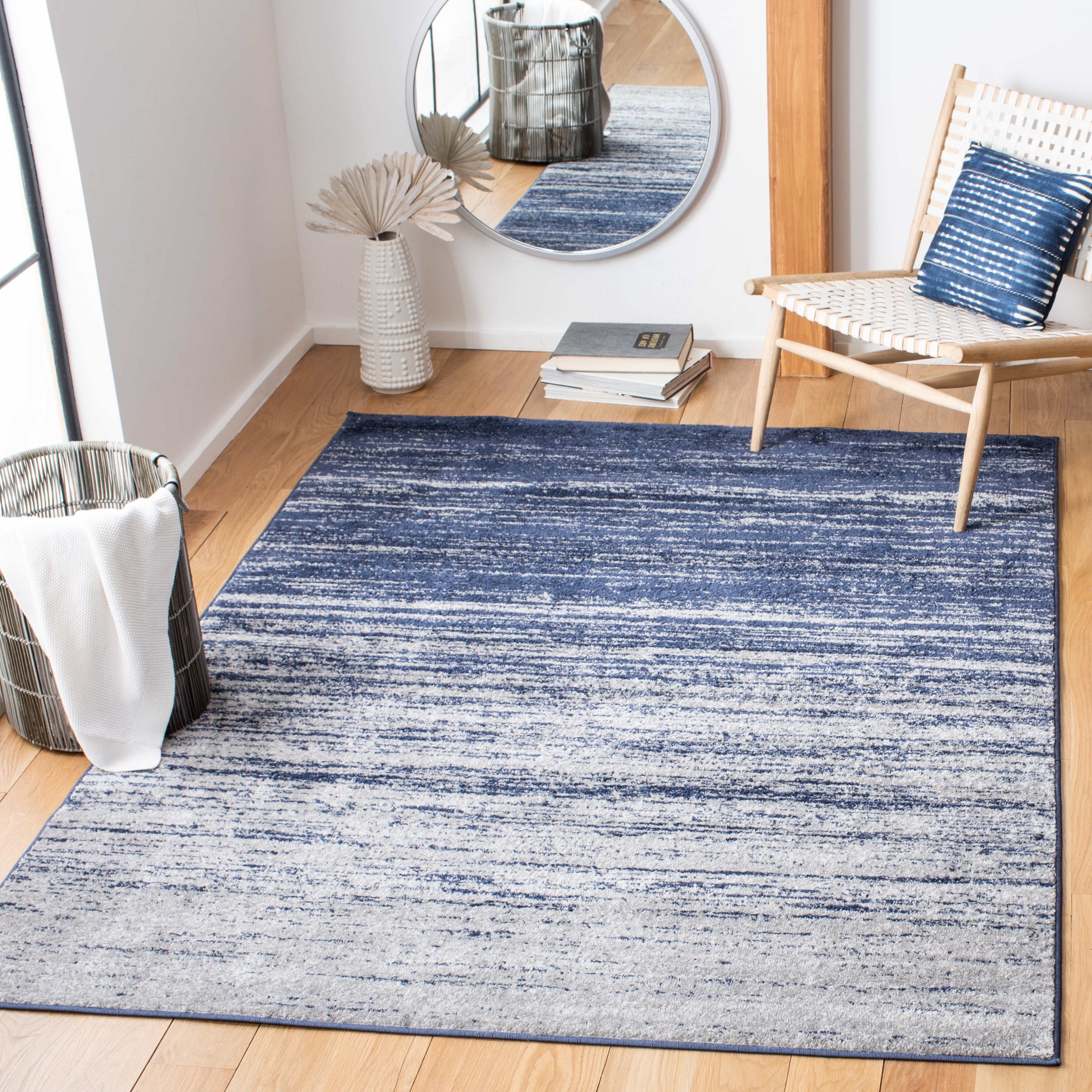 Safavieh Adirondack Esmond Striped Area Rug, Navy/Gray, 6' x 8'