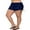 Blue, variant on Sociala Plus Size Side Drawstring Swim Bottoms For Women High Waisted Solid Swim Boardshorts
