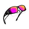01-Black Frame/Purple-Red lens