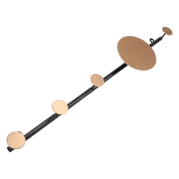 HAMPPLIES 1Pc Unique Black Wall Mounted Clothes Hook Practical Coat and Hat Hanger