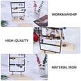 thumbnail image 5 of FRCOLOR Earring Display Rack 1Pc 36 Holes Jewelry Hanger Wooden Base Iron Earrings Necklace Display Stand,10.24"X5.51"X2.36", 5 of 5