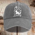 thumbnail image 5 of Dolly Baseball Hat Adjustable Trucker Baseball Cap Washed Denim Printed Baseball Cap For Men And Style Distressed Denim Hat With Curved Brim And Adjustable Strap One Size, 5 of 6