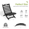 thumbnail image 3 of FURRYFECTION HDPE Adirondack Chairs Set of 2, Black, 3 of 8
