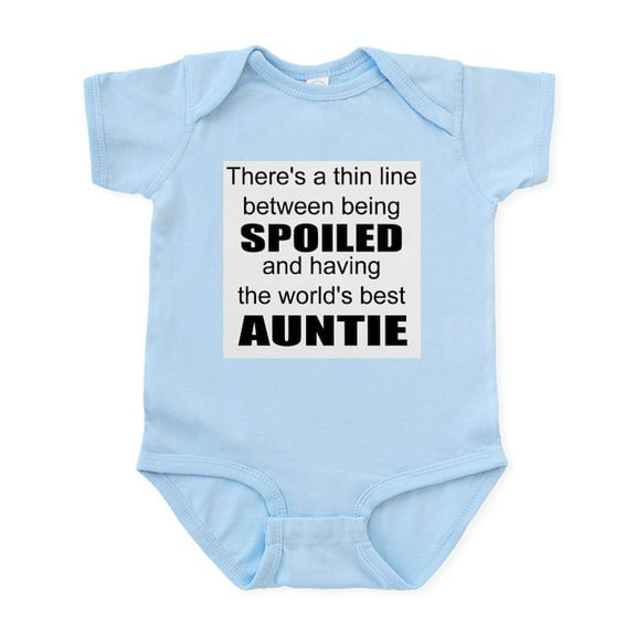 CafePress - Funny Auntie Body Suit - Baby Light Bodysuit, Size Newborn - 24 Months