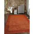 thumbnail image 1 of 8 x 11 ft. Contemporary Hand Knotted Loom Wool Area Rug, Orange, 1 of 1