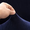 thumbnail image 2 of EeaseMX Funda de sofá de poliéster y elastano de alta elasticidad y grosor grueso para tres personas (azul marino), 2 of 7
