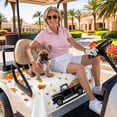 thumbnail image 3 of Golf Cart Seat Covers for 2 Seater,Thanksgiving Microfiber Cart Seat Towel Blanket,Fall Black Truck Orange Maple Leaves Retro Absorbent NonSlip Bench Seats Protector for Golf Course 51"x31", 3 of 9