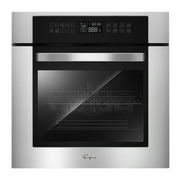 Empava 24 inch Electric Single Wall Oven 10 Cooking Functions with Convection - Touch Control in Stainless Steel