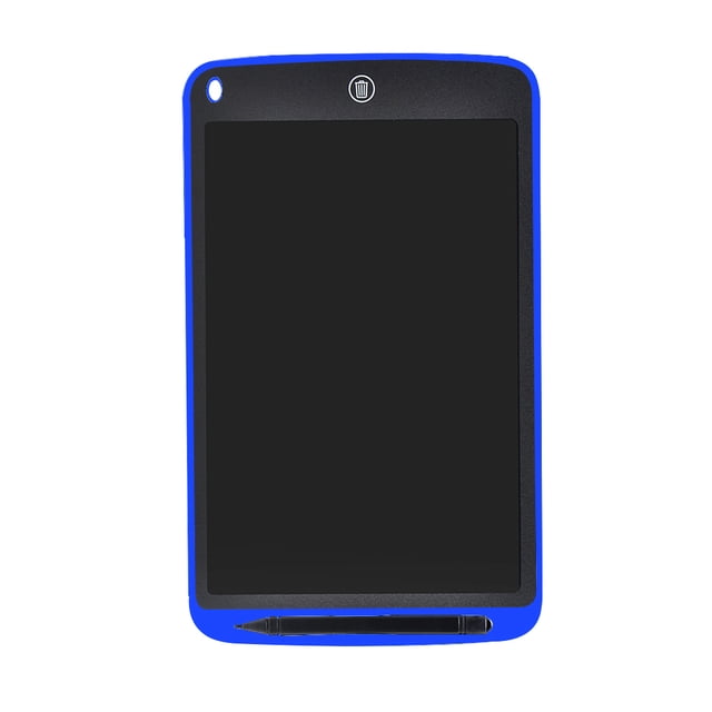 Inteprter Tablero de dibujo electrónico de 8,5 pulgadas, tableta de escritura con pantalla LCD, tabletas de dibujo gráfico Digital, tablero de escritura Suministros de escritura y corrección Azul