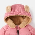 thumbnail image 5 of Gubotare Girls Puffer Jacket Girls' Down Hooded Jacket Fill Down Insulated, Water Repellent, Zip Pockets Size 5T 6T (Pink,5-6 Years), 5 of 5