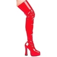 thumbnail image 3 of THRILL, 5 Chunky Heel Thigh High Stretch Boots., 3 of 4