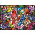 thumbnail image 1 of Cuadros Decorativos Kit de pintura de diamantes vidrieras pájaro completo redondo taladro imagen art Tmvgtek embutido en tela, 1 of 9