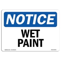 OSHA Notice Signs - Wet Paint | Decal | Protect Your Business, Construction Site, Warehouse & Shop Area | Made in the USA