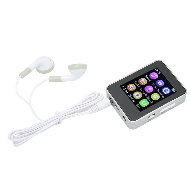 T7, Lossless Sound Indulgent Music Player Multi Function MP4 Player For Studying Black,Silver